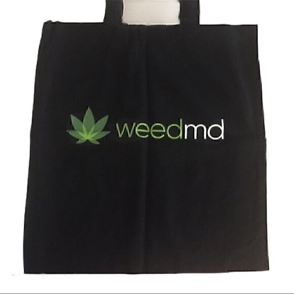 WeedMD  Black Tote Bag - Picture 1 of 3